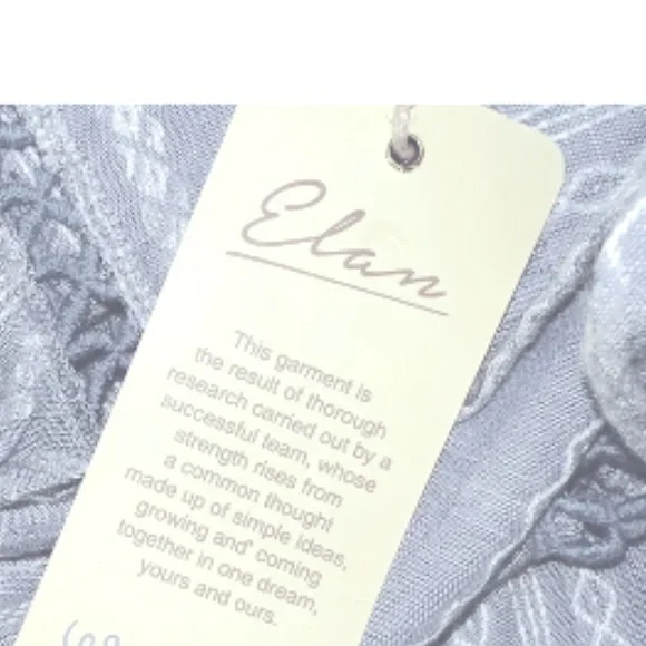 Elan Long Sleeve Crochet Top Womens Size small Boho Peasant Blouse Long Sleeve - Picture 2 of 9